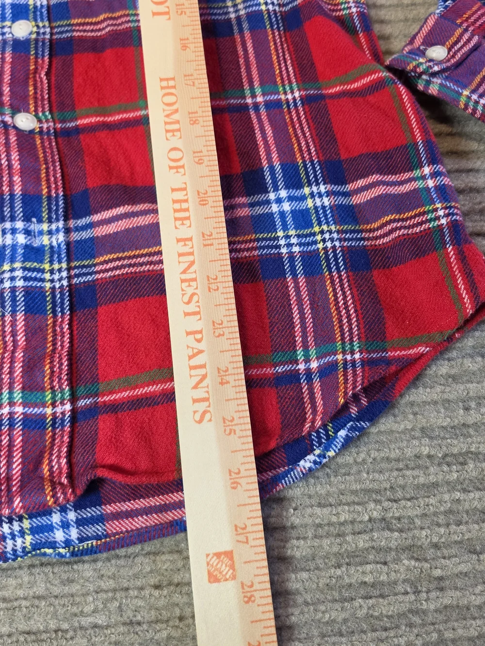 Polo Ralph Lauren Workshirt Men's S Red Plaid Classic Fit Flannel Button Down
